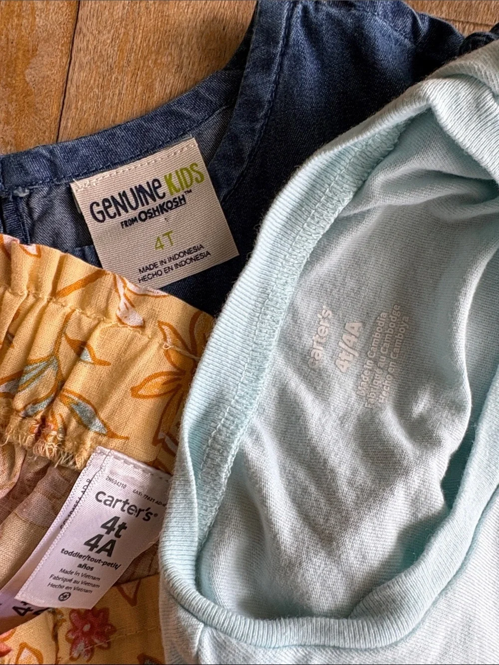 Carters Girls Summer Outfit Bundle 4t